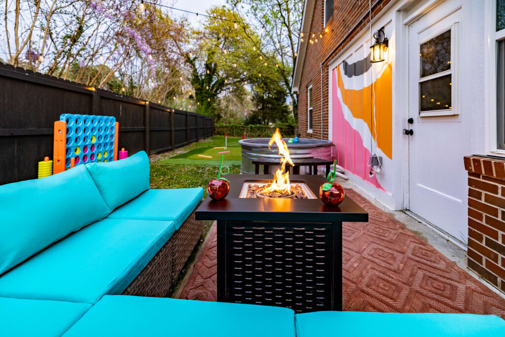 Outside Fire Pit Patio