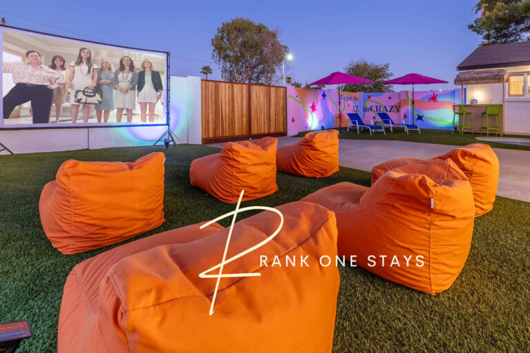 Outside Cinema with personal touch at Desert Daze with Rank One Stays